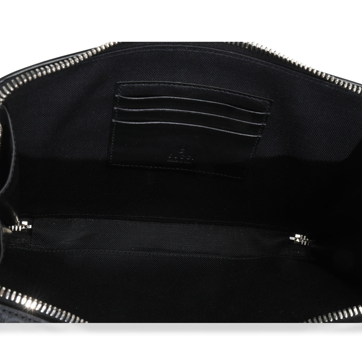 Gucci Black GG Supreme Canvas Web Crossbody Handbag av