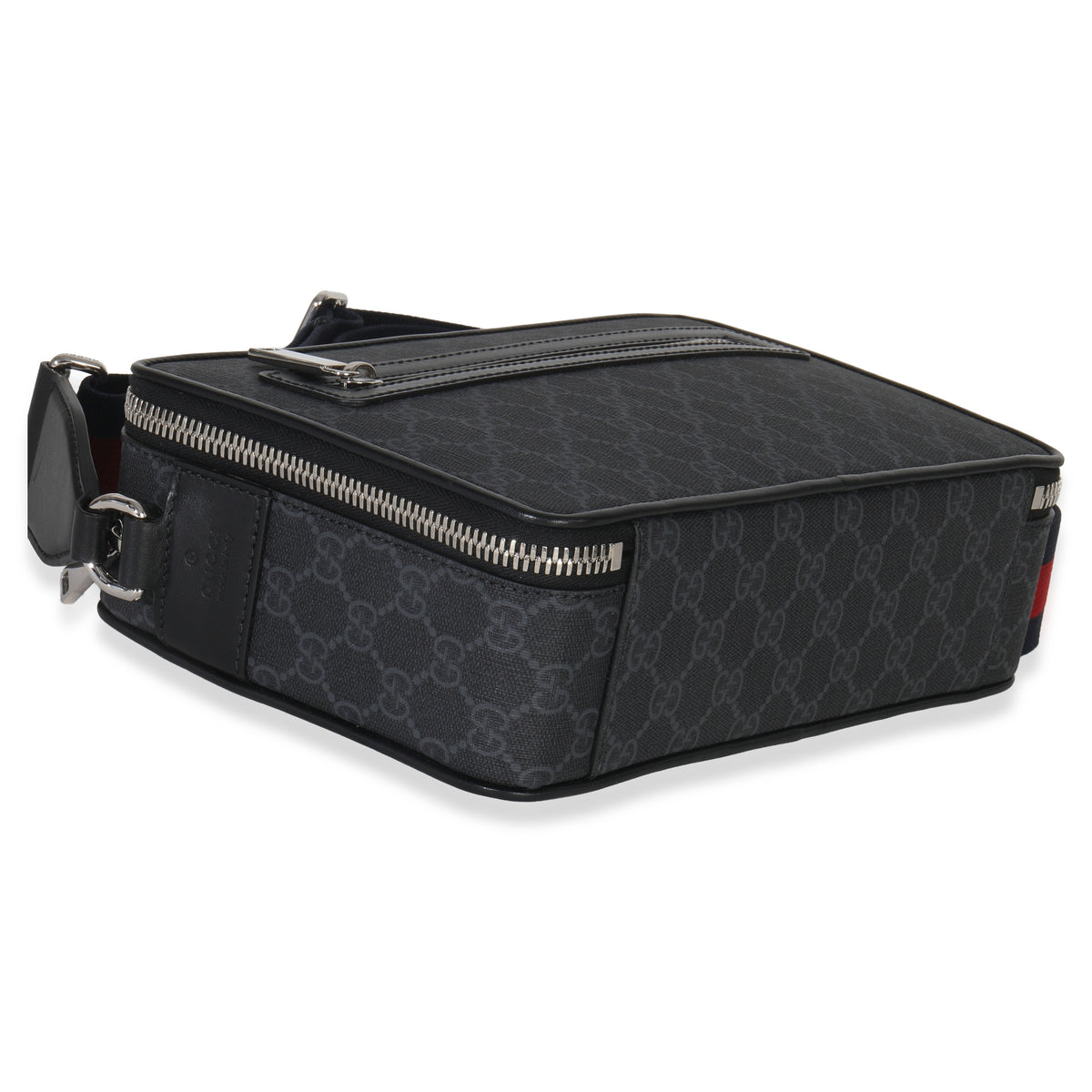 Gucci Black GG Supreme Canvas Web Crossbody Handbag box