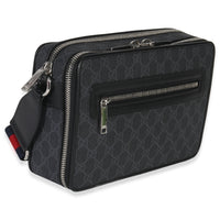 Gucci Black GG Supreme Canvas Web Crossbody Handbag pv