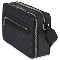 Gucci Black GG Supreme Canvas Web Crossbody Handbag sv