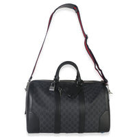 Gucci Black GG Supreme Canvas Web Duffle Bag Handbag av