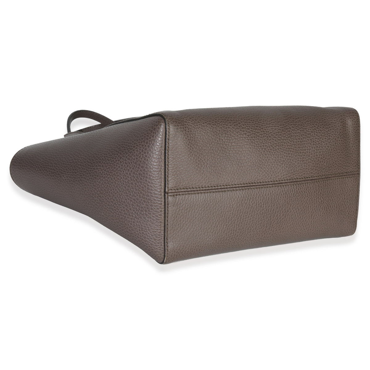 Gucci Pink Grey Pebbled Calfskin Medium Swing Tote Handbag clasp