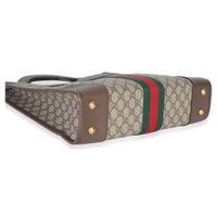 Gucci GG Supreme Beige Large Ophidia Tote Handbag clasp