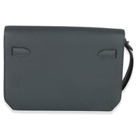 Hermès Bleu Orage Togo Kelly Depeches 25 PHW Handbag bv