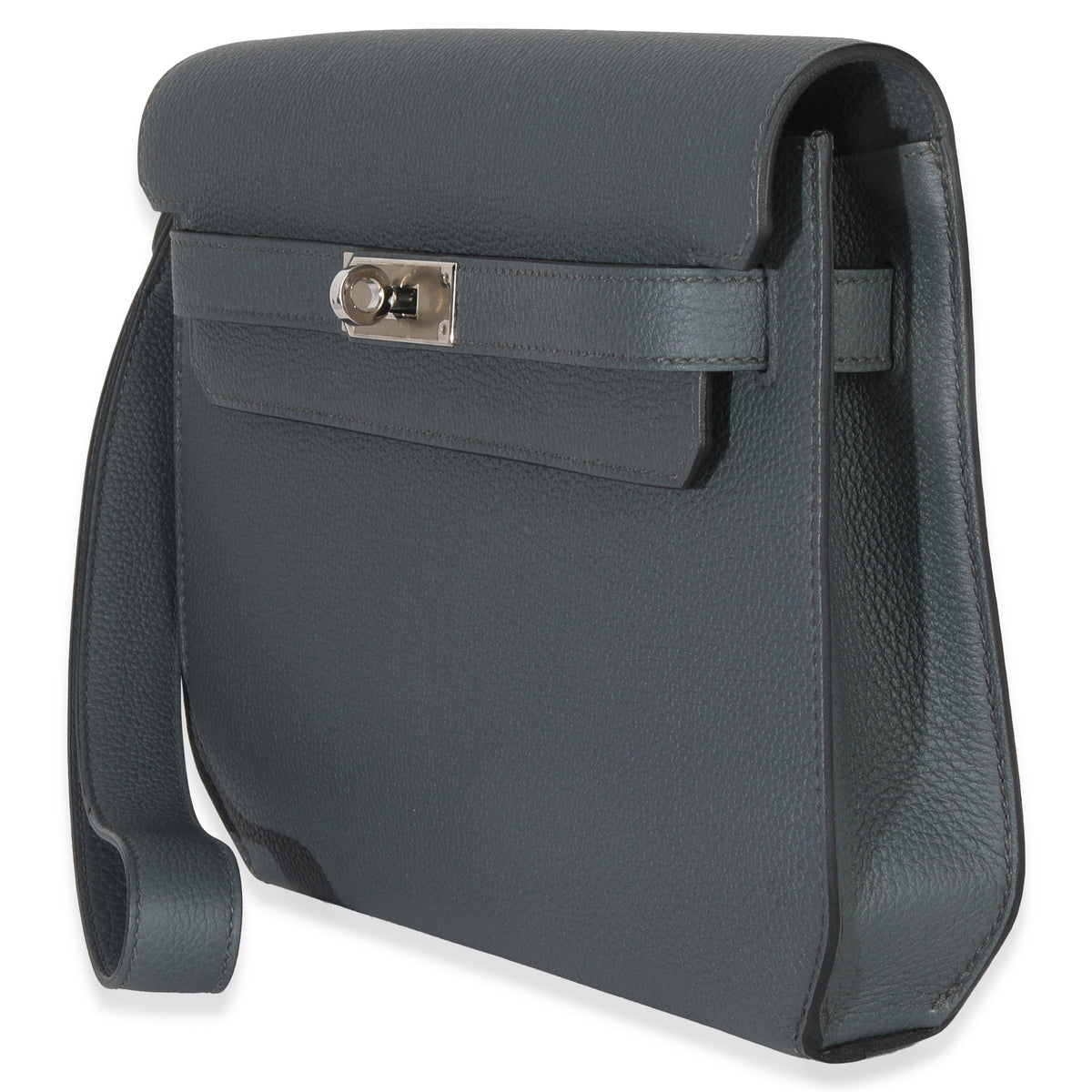 Hermès Bleu Orage Togo Kelly Depeches 25 PHW Handbag sv