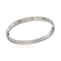 Cartier White Gold  Love Bracelet bv