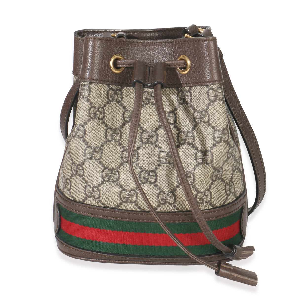 Gucci Beige GG Supreme Canvas Ophidia Mini Bucket Bag Handbag id