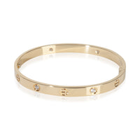 Cartier Yellow Gold Diamond Love Single Screw Closure Bracelet pv