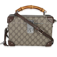 Gucci Beige GG Supreme Monogram Globe Trotter Beauty Case Handbag id