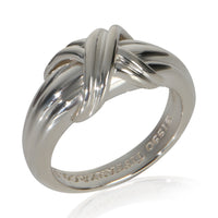 Tiffany & Co. Sterling Silver  Vintage 1990's Signature X Ring bv