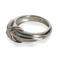 Tiffany & Co. Sterling Silver  Vintage 1990's Signature X Ring sv