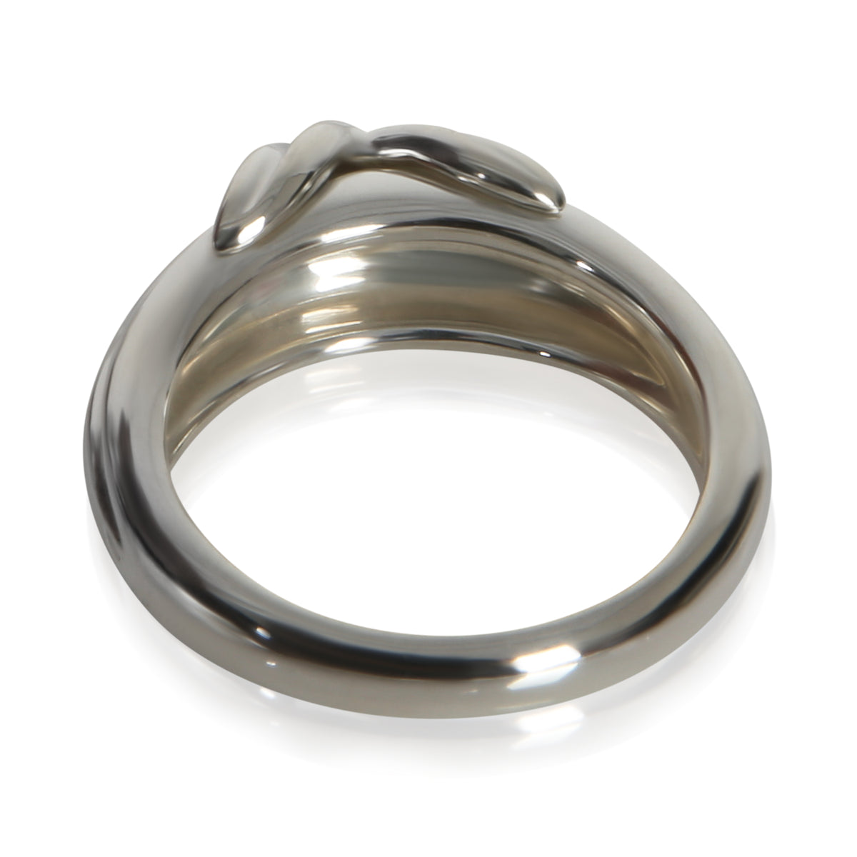 Tiffany & Co. Sterling Silver  Vintage 1990's Signature X Ring pv