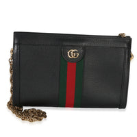 Gucci Black Calfskin GG Ophidia Small Web Chain Bag Handbag id