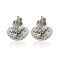 David Yurman Sterling Silver  Sculpted Cable Earrings bv