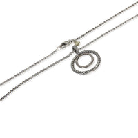 David Yurman Sterling Silver Diamond Mobile Circle Pendant clasp