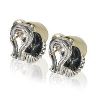 David Yurman Yellow Gold & Sterling Silver  Labyrinth Earrings pv