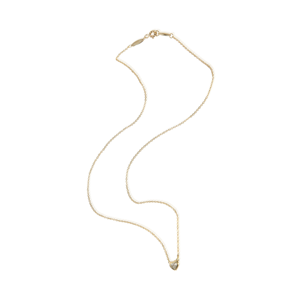 Tiffany & Co. Yellow Gold Diamond Elsa Peretti Diamond By The Yard Pendant pv