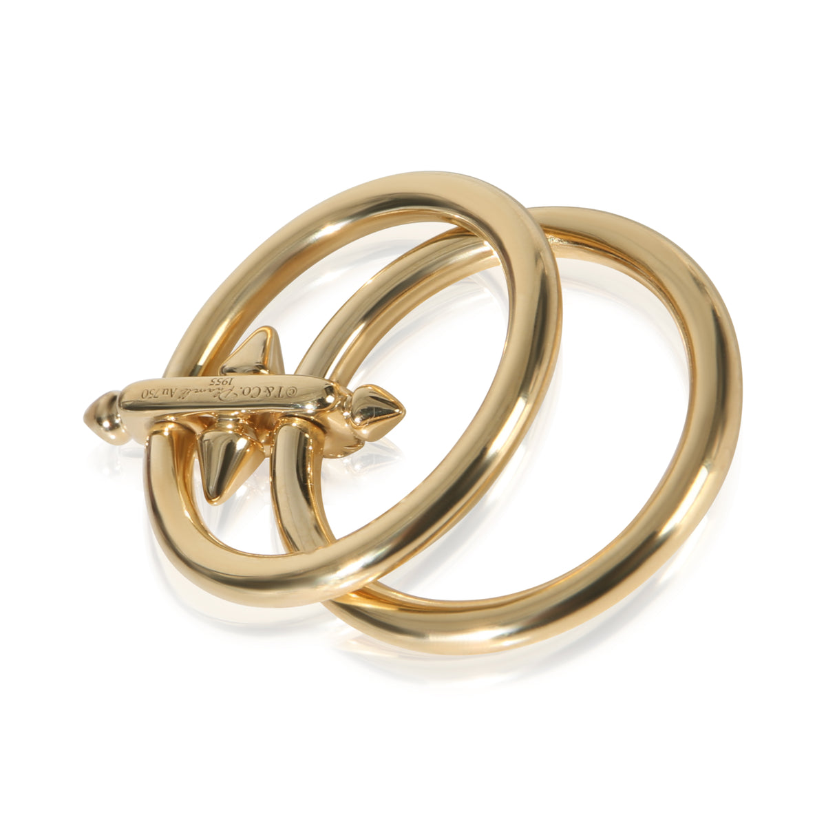 Tiffany & Co. Yellow Gold Diamond Two Row Titan By Pharrell Ring bv