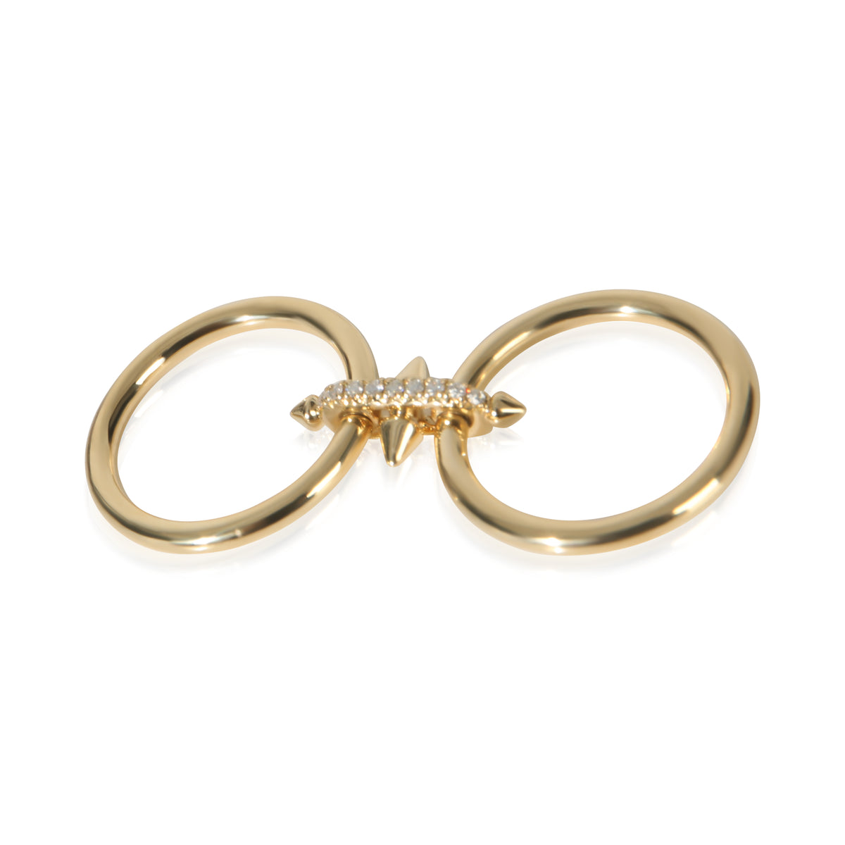 Tiffany & Co. Yellow Gold Diamond Two Row Titan By Pharrell Ring sv