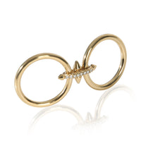 Tiffany & Co. Yellow Gold Diamond Two Row Titan By Pharrell Ring av