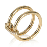 Tiffany & Co. Yellow Gold Diamond Two Row Titan By Pharrell Ring pv