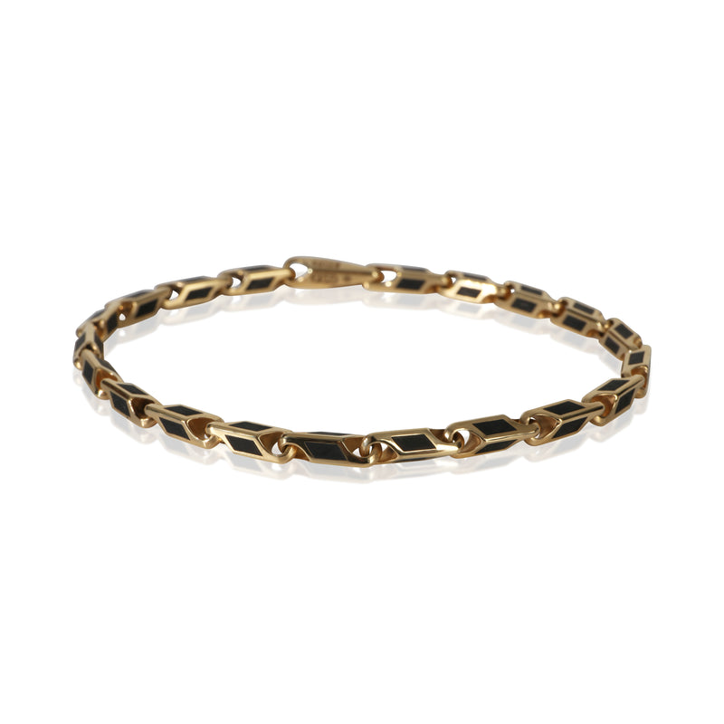 David Yurman Yellow Gold  Streamline Faceted Chain Bracelet fv