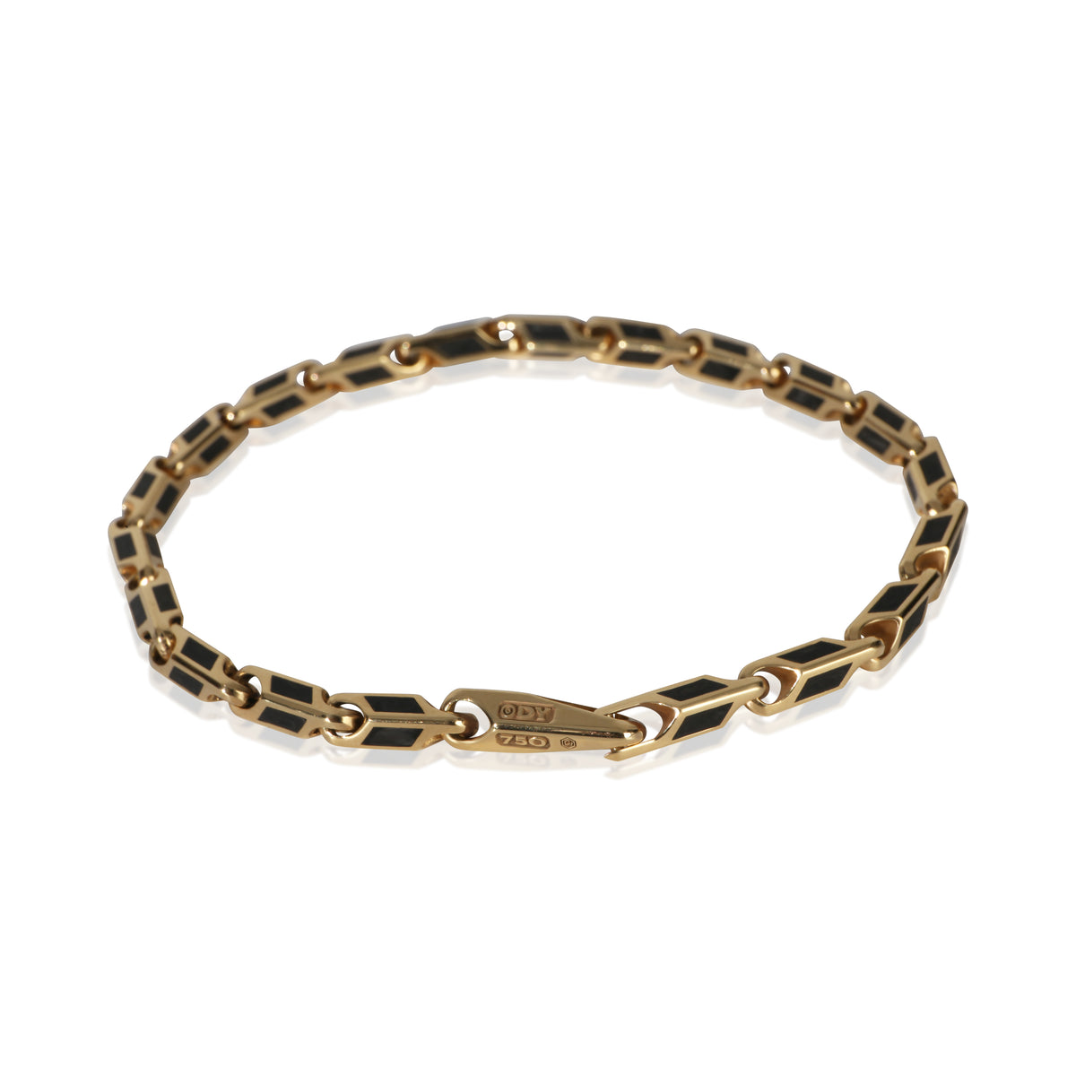 David Yurman Yellow Gold  Streamline Faceted Chain Bracelet pv