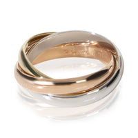 Cartier 3 Tone Gold  Classic Trinity Ring sv