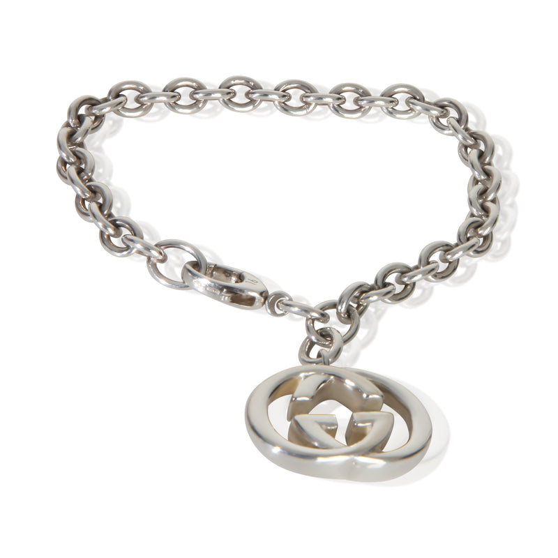 Gucci Sterling Silver  GG Marmont Charm Bracelet fv
