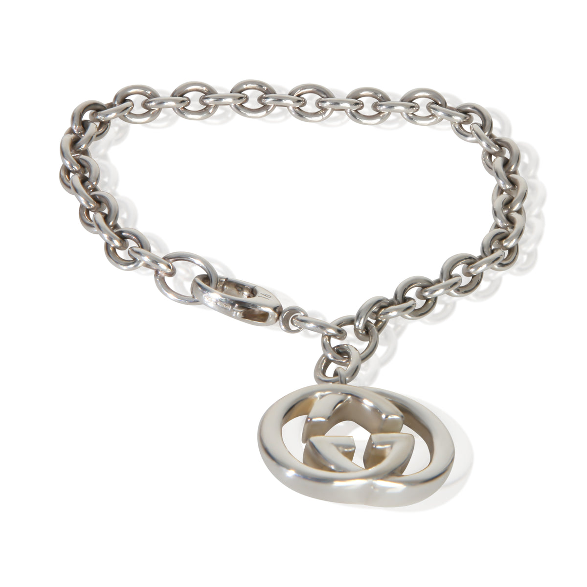 Gucci Sterling Silver  GG Marmont Charm Bracelet fv