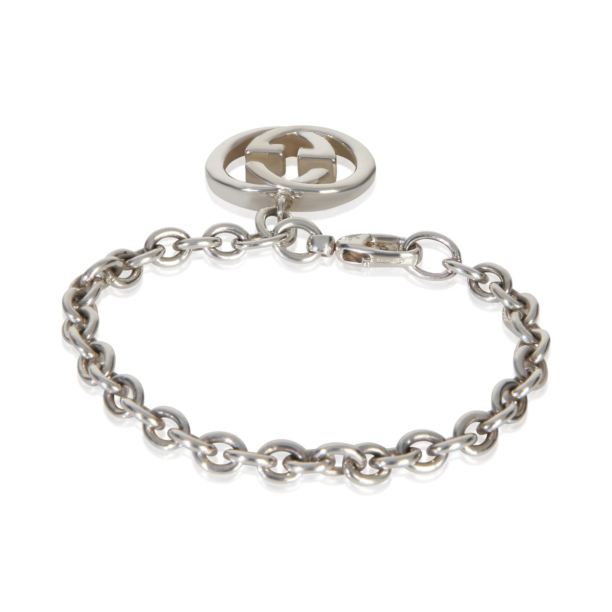 Gucci Sterling Silver  GG Marmont Charm Bracelet sv