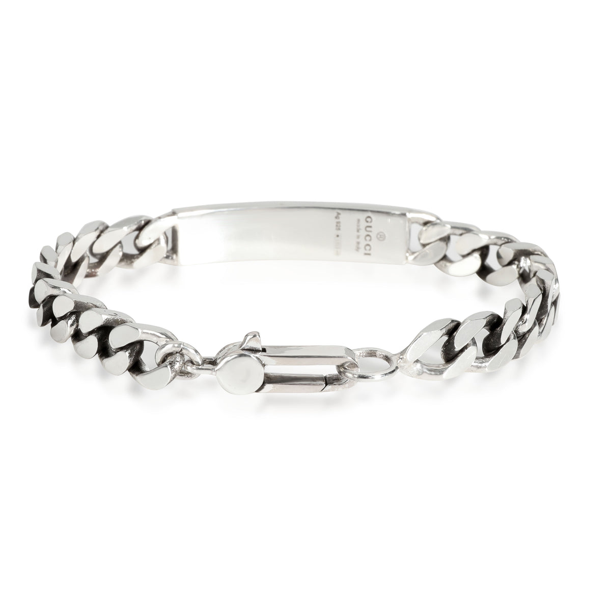Gucci Sterling Silver  Ghost ID Bracelet bv