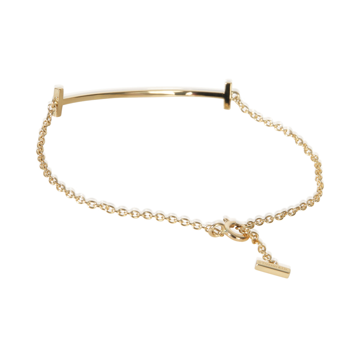 Tiffany & Co. Yellow Gold  Tiffany T Smile Bracelet pv