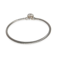 David Yurman Sterling Silver Onyx Chatelaine Bracelet pv