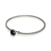 David Yurman Sterling Silver Onyx Chatelaine Bracelet sv