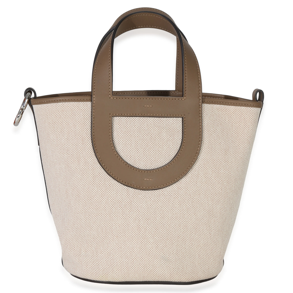 Hermès Toile H Swift Ecru Beige De Weimar In The Loop 18 PHW Handbag id
