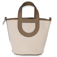 Hermès Toile H Swift Ecru Beige De Weimar In The Loop 18 PHW Handbag id