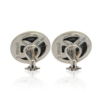 David Yurman Yellow Gold & Sterling Silver Amethyst Albion Earrings pv