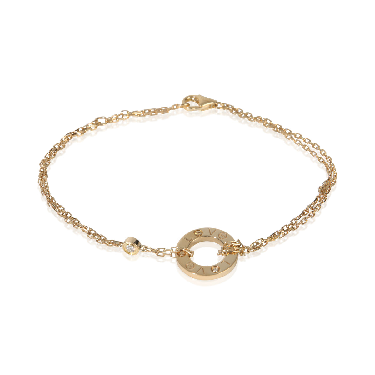 Cartier Yellow Gold Diamond Love Bracelet fv