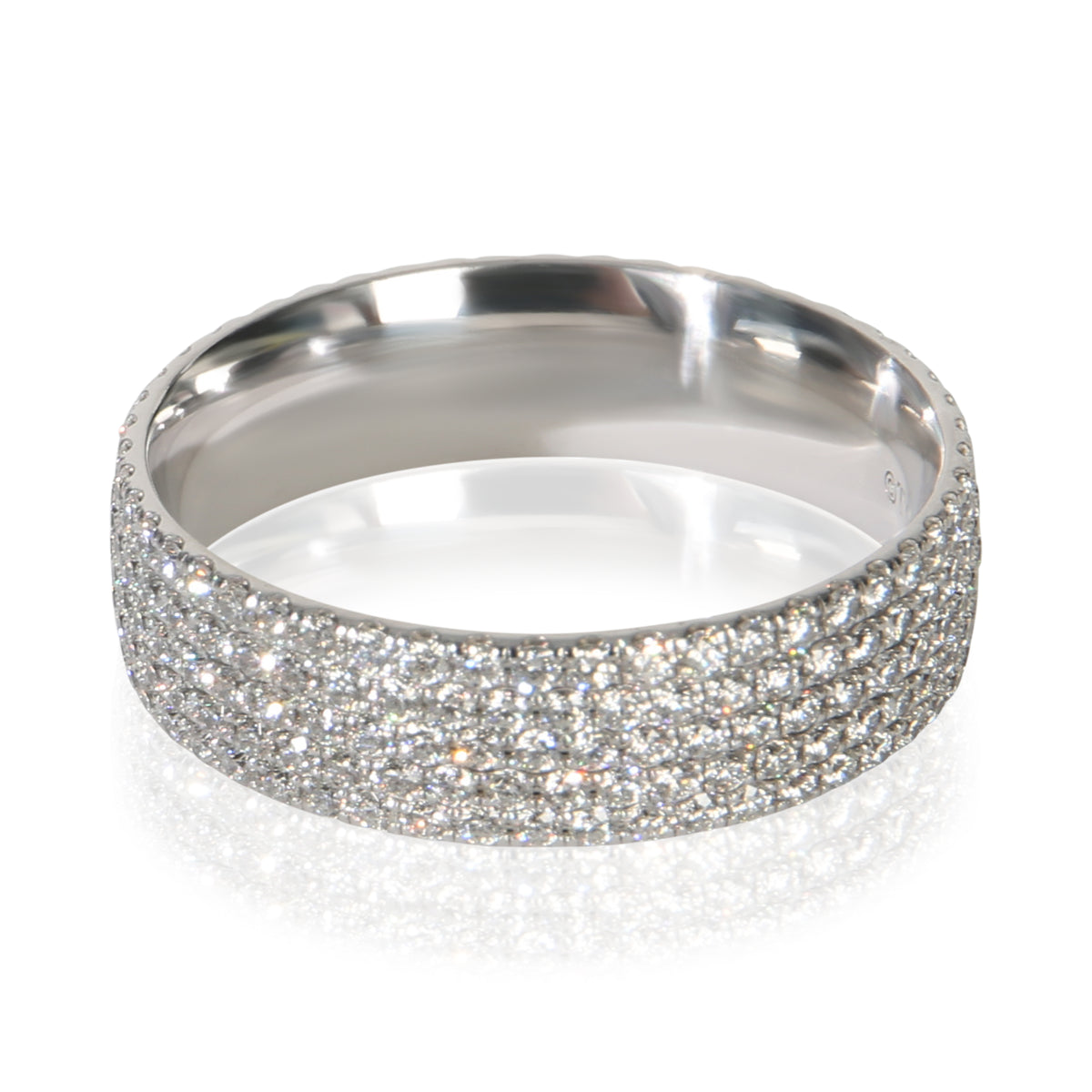 Tiffany & Co. White Gold Diamond Metro 5 Row Ring pv