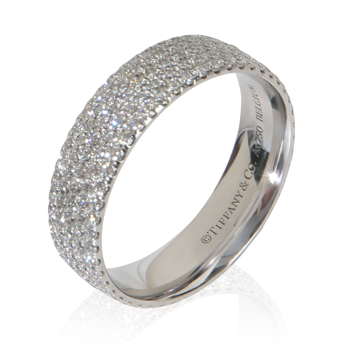 Tiffany & Co. White Gold Diamond Metro 5 Row Ring bv