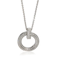 Tiffany & Co. White Gold Diamond Tiffany T T1 Circle Pendant fv