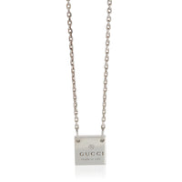 Gucci Sterling Silver  Trademark Pendant fv