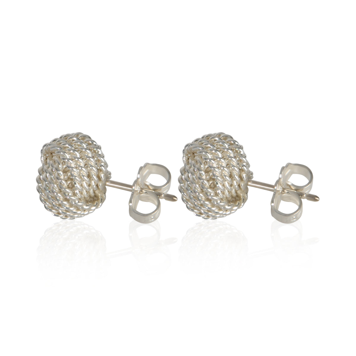 Tiffany & Co. Sterling Silver  Knot Earrings pv