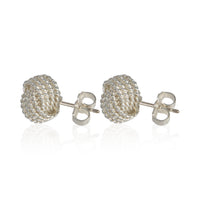 Tiffany & Co. Sterling Silver  Knot Earrings pv