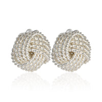 Tiffany & Co. Sterling Silver  Knot Earrings fv
