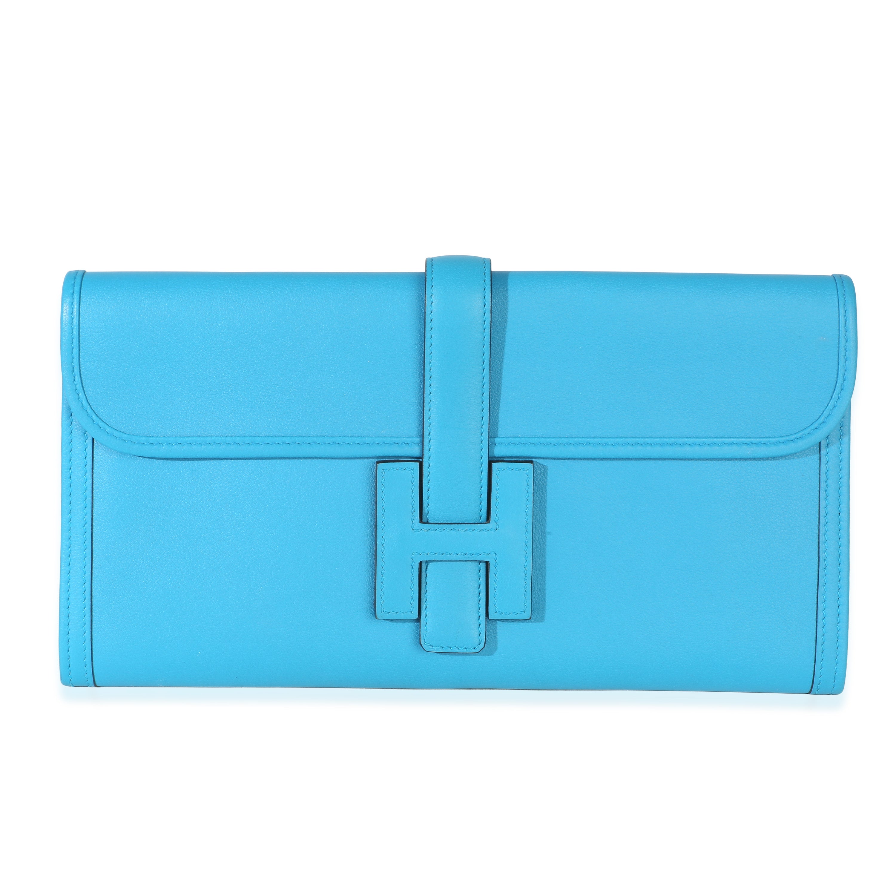 Hermès Bleu Zanibar Evercolor Jige Elan 29 Handbag id