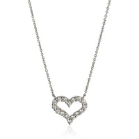Tiffany & Co. Platinum Diamond Heart Pendant fv