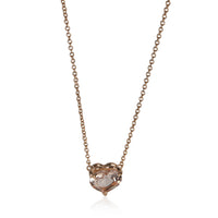 David Yurman Rose Gold Morganite Chatelaine Heart Pendant fv
