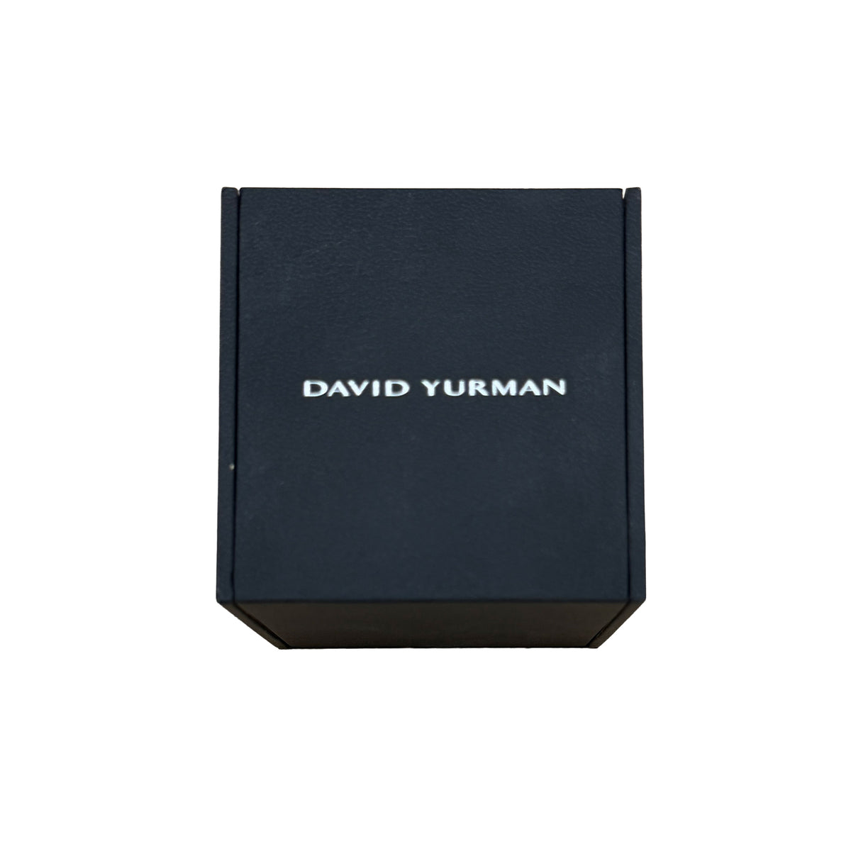 David Yurman Sterling Silver Diamond Cigar Ring box